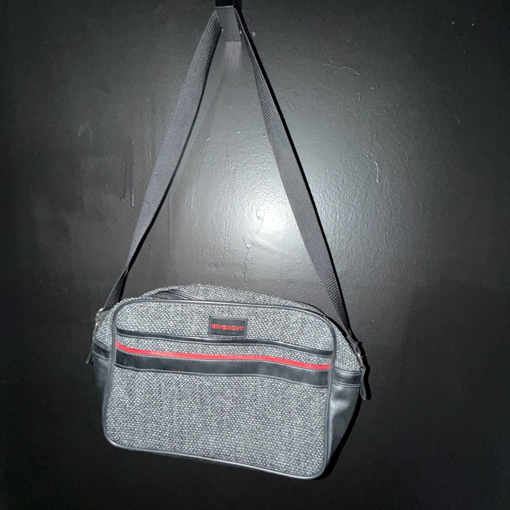 Givenchy Black and Gray Messenger Bag